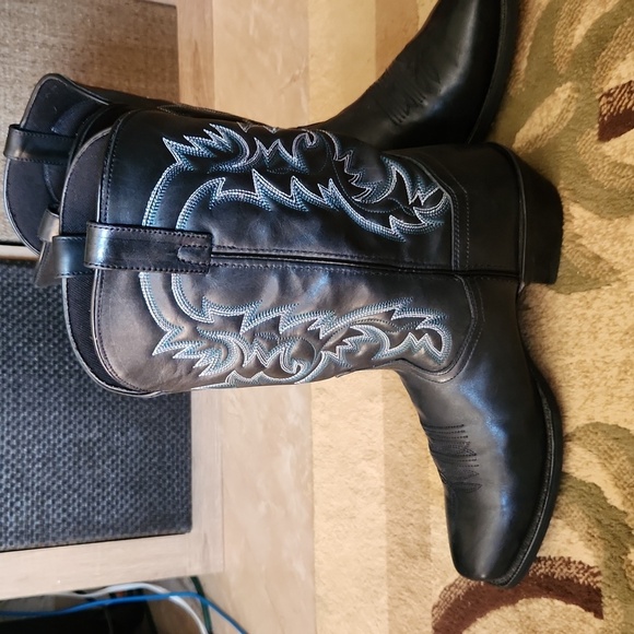 Laredo Other - Laredo Mens  Bryce 68440 Black Cowboy Boots Size 10.5